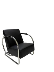 Art Deco Modernist Bauhaus Tubular Steel Lounge Chairs by Frits Kuyken, 1936
